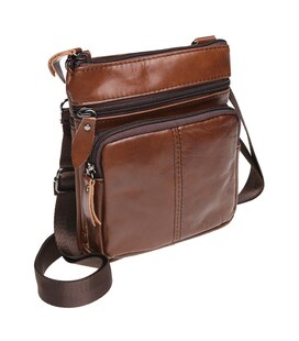 Мужская кожаная сумка Keizer K1701-brown фото, картинка, изображение