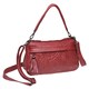 Женская кожаная сумка Borsa Leather K1840-red фото