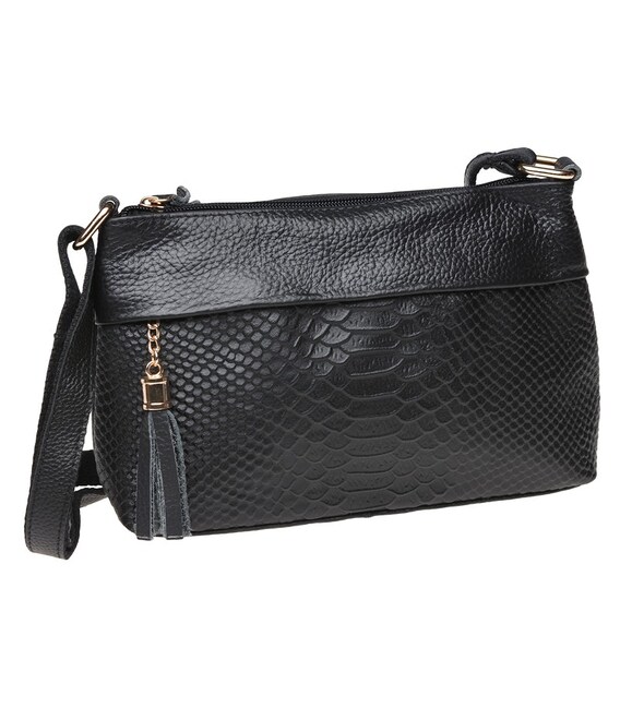 Женская кожаная сумка Keizer K11181-black фото, картинка, изображение