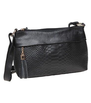 Женская кожаная сумка Keizer K11181-black фото, картинка, изображение