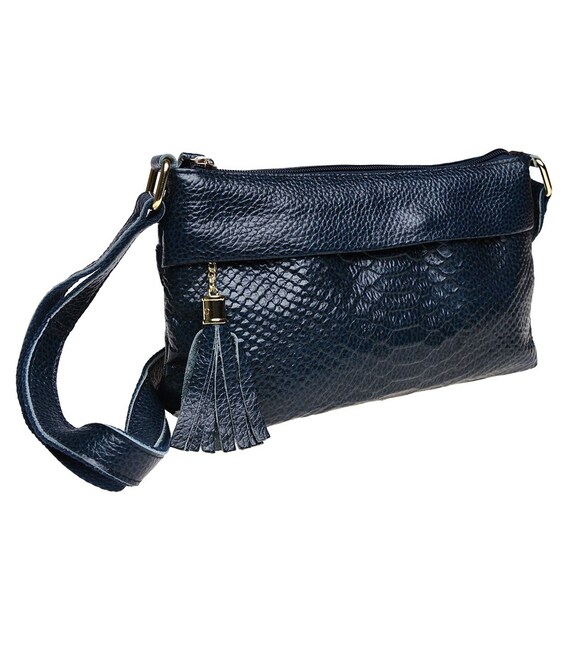 Женская кожаная сумка Keizer K11181-blue фото, картинка, изображение