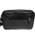 Чоловіча шкіряна сумка через плече Keizer K1010-black картинка, зображення, фото