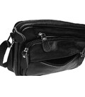 Мужская кожаная сумка через плечо Keizer K1010-black фото, картинка, изображение