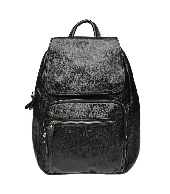 Женский кожаный рюкзак Keizer K1322-black фото, картинка, изображение