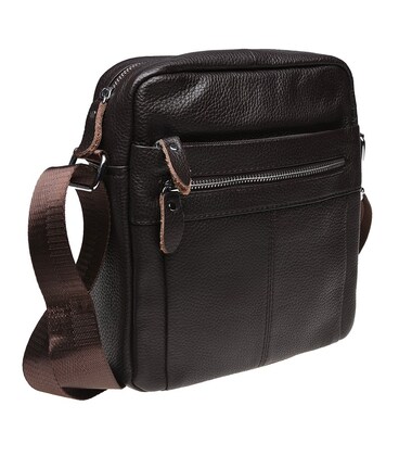Мужская кожаная сумка через плечо Keizer K19980-brown фото, картинка, изображение