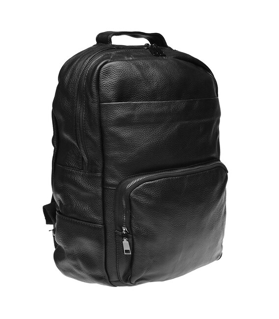 Чоловічий шкіряний рюкзак Keizer K1551-black картинка, зображення, фото