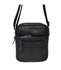 Мужская кожаная сумка через плечо Keizer K11816-black фото, картинка, изображение