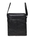 Мужская кожаная сумка через плечо Borsa Leather K17801-black фото, картинка, изображение