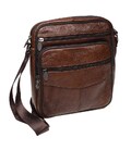 Мужская кожаная сумка через плечо Borsa Leather K18490-brown фото, картинка, изображение