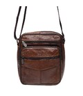 Мужская кожаная сумка через плечо Borsa Leather K18490-brown фото, картинка, изображение