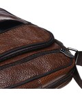 Мужская кожаная сумка через плечо Borsa Leather K18490-brown фото, картинка, изображение