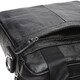 Мужская кожаная сумка через плечо Borsa Leather K18859-black фото