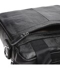 Чоловіча шкіряна сумка через плече Borsa Leather K18859-black картинка, зображення, фото