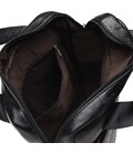 Чоловіча шкіряна сумка через плече Borsa Leather K18859-black картинка, зображення, фото