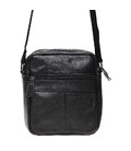 Чоловіча шкіряна сумка через плече Borsa Leather K11027-black картинка, зображення, фото