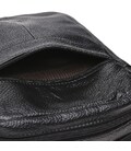 Чоловіча шкіряна сумка через плече Borsa Leather K11027-black картинка, зображення, фото