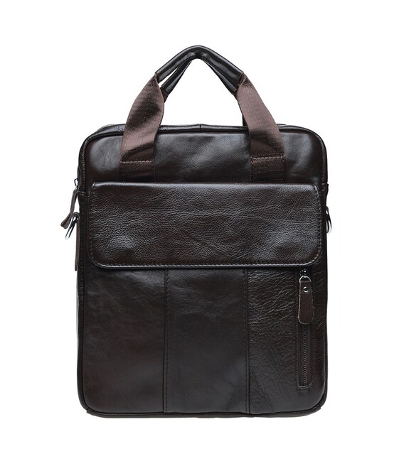 Чоловіча шкіряна сумка Borsa Leather K18863-brown картинка, зображення, фото