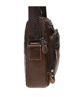 Мужская кожаная сумка на плечо Borsa Leather K15112-brown фото, картинка, изображение