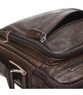 Мужская кожаная сумка на плечо Borsa Leather K15112-brown фото, картинка, изображение