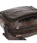 Мужская кожаная сумка на плечо Borsa Leather K15112-brown фото, картинка, изображение
