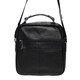 Чоловіча шкіряна сумка на плече Borsa Leather K15112-black картинка, зображення, фото