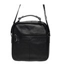 Мужская кожаная сумка на плечо Borsa Leather K15112-black фото, картинка, изображение