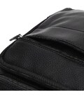 Мужская кожаная сумка на плечо Borsa Leather K15112-black фото, картинка, изображение