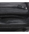 Мужская кожаная сумка на плечо Borsa Leather K15112-black фото, картинка, изображение