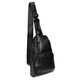 Мужской кожаный рюкзак через плечо Borsa Leather K1029-black фото