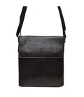 Мужская кожаная сумка на плечо Borsa Leather K18168-brown фото, картинка, изображение