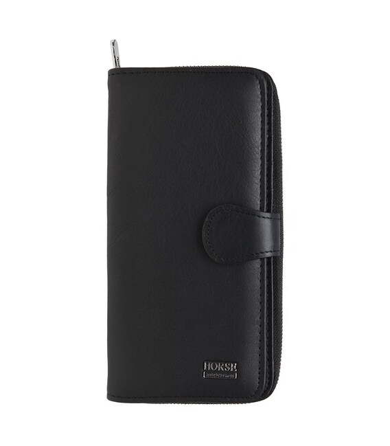 Женский кожаный кошелек Horse Imperial K11090-black фото, картинка, изображение