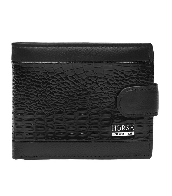 Мужской кожаный кошелек Horse Imperial K1к023-1-black фото, картинка, изображение