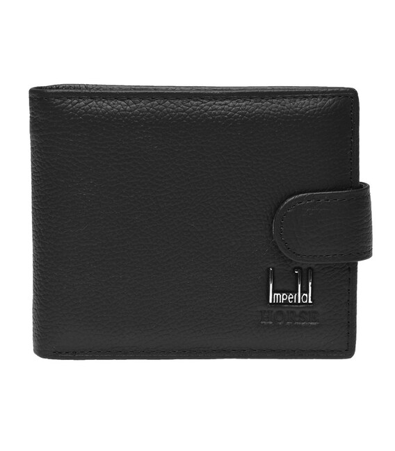 Мужской кожаный кошелек Horse Imperial K1023-black фото, картинка, изображение