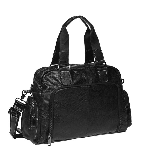 Мужская кожаная сумка Keizer K11028-black фото, картинка, изображение