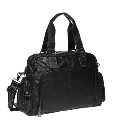 Мужская кожаная сумка Keizer K11028-black фото, картинка, изображение