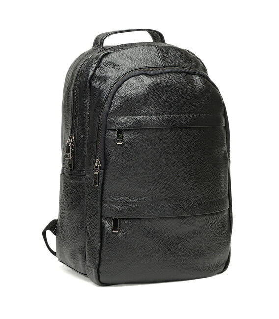 Чоловічий шкіряний рюкзак Keizer K1883-black картинка, зображення, фото