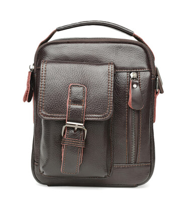 Чоловіча шкіряна сумка Keizer K11827-brown картинка, зображення, фото