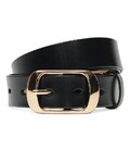 Женский кожаный ремень CV1ZK-008-goldblack фото, картинка, изображение