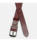 Женский кожаный ремень CV1ZK-008-brown фото, картинка, изображение