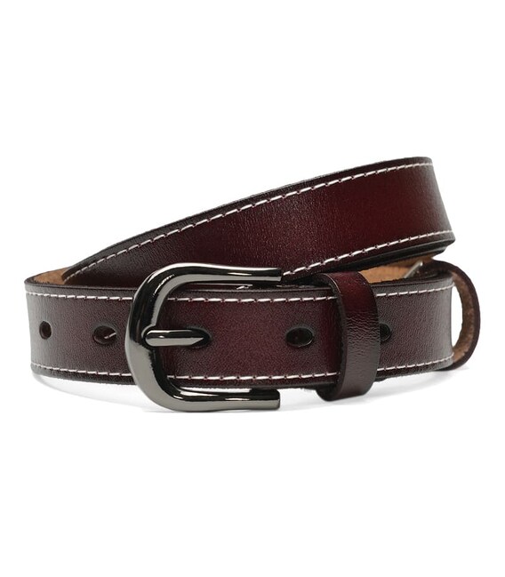 Женский кожаный ремень CV1ZK-007-coffee фото, картинка, изображение