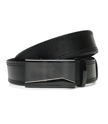 Мужской кожаный ремень с пряжкой автомат CV1gnn32-125 фото, картинка, изображение