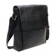 Чоловічий шкіряний месенджер Borsa Leather 1t9168-black картинка, зображення, фото