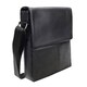 Чоловічий шкіряний месенджер Borsa Leather 1t8870-black картинка, зображення, фото