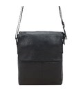 Мужской кожаный мессенджер Borsa Leather 1t8870-black фото, картинка, изображение