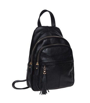 Женский кожаный рюкзак Keizer K11032-black фото, картинка, изображение