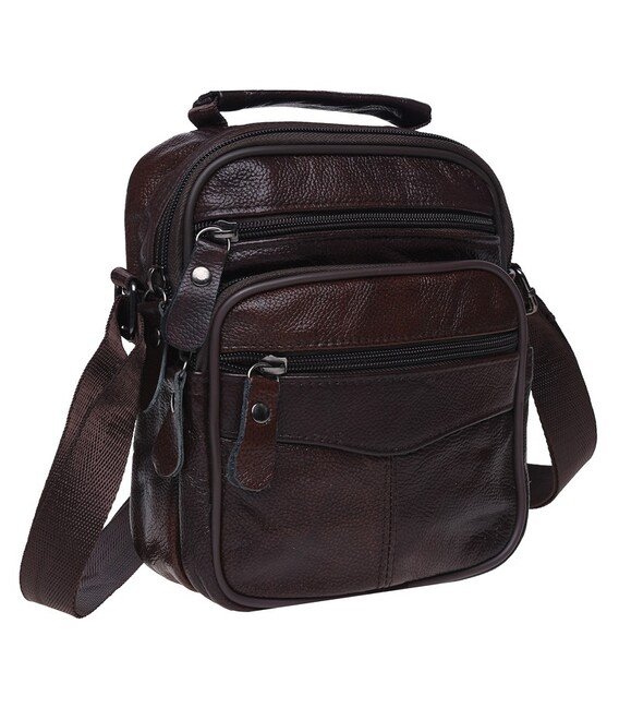 Чоловіча шкіряна сумка Keizer K103b-brown картинка, зображення, фото