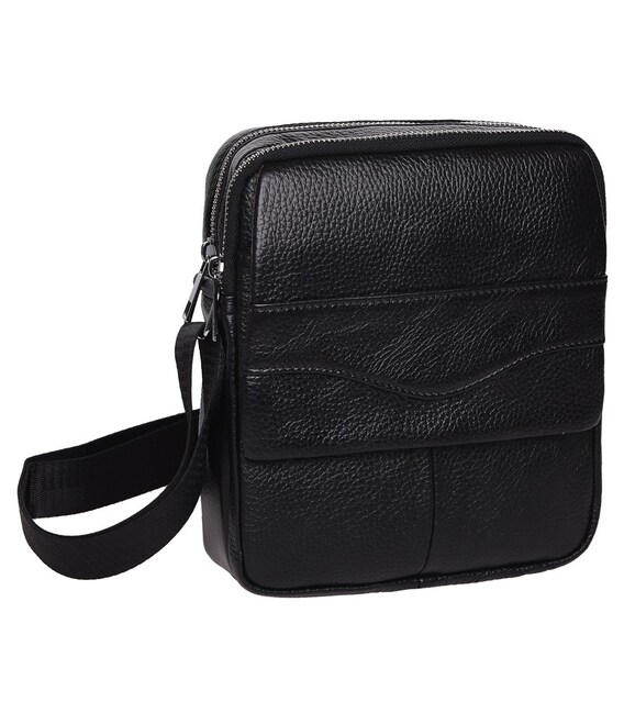 Мужская кожаная сумка Keizer K15206-black фото, картинка, изображение