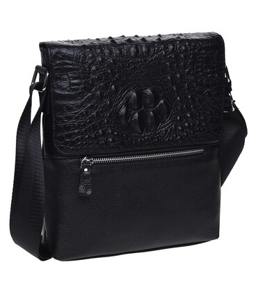 Мужская кожаная сумка Keizer K187013-black фото, картинка, изображение