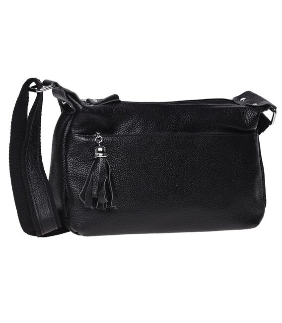 Жіноча шкіряна сумка Keizer K1818-black картинка, зображення, фото