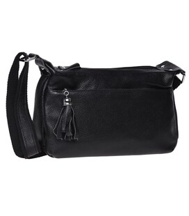 Жіноча шкіряна сумка Keizer K1818-black картинка, зображення, фото